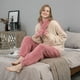 thumbnail image 2 of Pijamas de lana de coral de gran tamaño para mujer, pijamas de mujer de manga larga de otoño e invierno, ropa para el hogar, 2 of 6
