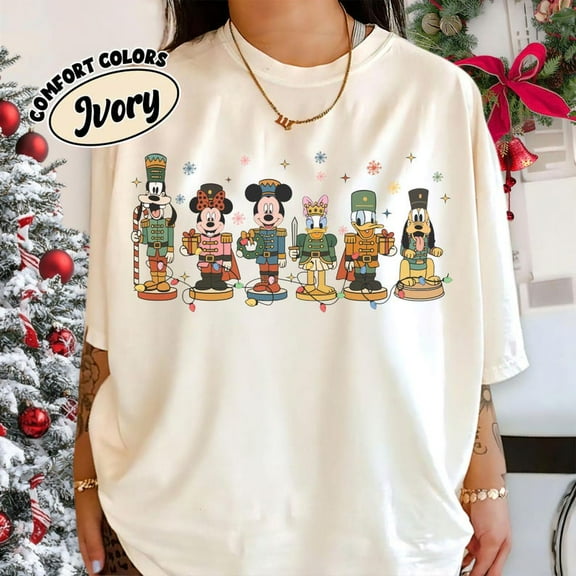 Retro Disney Mickey And Friends Lead Soldier Christmas Shirt, Disney Christmas Shirt, Mickey's Very Merry, Disney Christmas Party 2025 Shirt