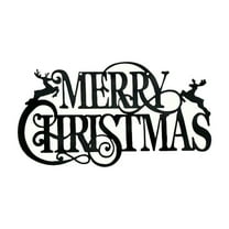 Metal Merry Christmas Wall Decor Christmas Sign Letter Decorative Hanging Plaque Suitable for Indoor Outdoor Room Yard Holiday Decoration