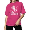 thumbnail image 2 of Rocking Santa Sleigher Design Women's T-shirt, 2 of 3