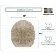 thumbnail image 4 of Soft Microfiber Bathroom Toilet Lid Cover, Machine Washable Seat Covers, Stays in Place Rubber Backing, Fits Most Round, Elongated and Oblong Lids, Home Decor Accessories, 18x18, Linen, 4 of 9