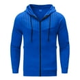 thumbnail image 2 of ZVNAΖH Mens Hoodies Zip Up with Zipper Pockets, Lightweight Fleece Sweatshirts for Running Casual Activewear, 2 of 5