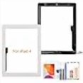 thumbnail image 3 of A-MIND for iPad 4 A1458 A1459 A1460 Touch Screen Replacement ?with Free Tool Kits+Screen Protector? LCD Not Include, No Instructions? for ipad 4 Front Glass Panel Replacement (White), 3 of 4