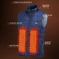 thumbnail image 6 of UKAP Men Electric Heated Vest Jacket Dual Control USB Washable Heating Jacket Vest Winter Outdoor Hiking Warm Waistcoat Winter Body Warmer For Birthday, Christmas Gifts, 6 of 8