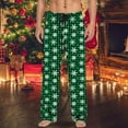 thumbnail image 2 of Pants For Men Christmas Pajama Drawstring And Pockets Christmas Gift Casual Pants, 2 of 5