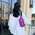 thumbnail image 5 of Bolso impermeable de la cintura del teléfono móvil de los deportes del trabajo que corre el bolso de los hombres pequeños de moda púrpura, 5 of 5