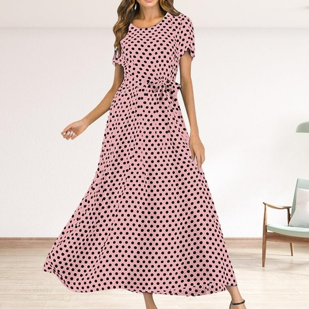 Polka dot deals maxi dress