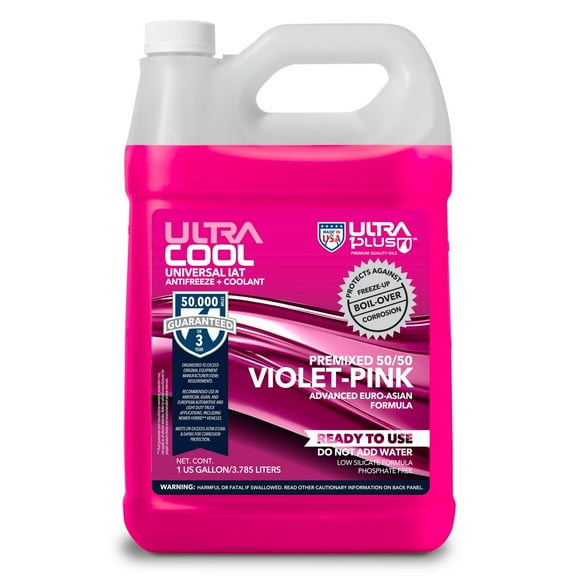 UltraCool Universal Antifreeze   Coolant PREMIXED 50/50 PINK-VIOLET (1 US Gallon / 4 QTS)