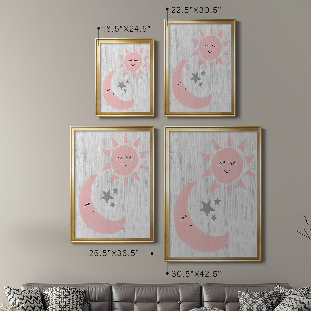 Sun and Moon Premium Classic Framed Print - Ready to Hang