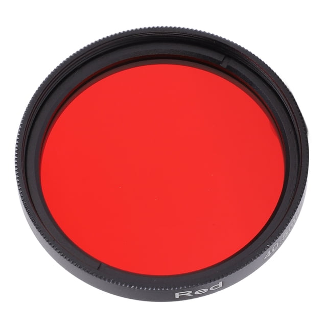 Full Red Lens Filter, Suitable for Enhancing the Red Tones in the Picture, CNC Precise Machining, with Waterproof, Oilproof, , and Anti Scratch, interfaces: 40.5mm/1.6in,