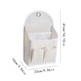 thumbnail image 2 of Wall Mounted Fabric Storage Organizer Multi Pocket Hanging Bag for Dorm Bedroom and Office, 2 of 7