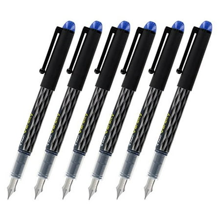 Pilot Varsity Disposable Fountain Pens, Blue Ink, Medium Point, Pack of