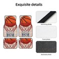 thumbnail image 4 of Pofeuu Basketball Shot Print Car Foot Mat Set of 4 Pieces - All-Weather Full Set Floor Mats for Cars Trucks SUVs, 4 of 7