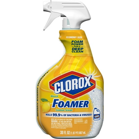Clorox Bathroom Foamer with Bleach, Spray Bottle, Lemon ...