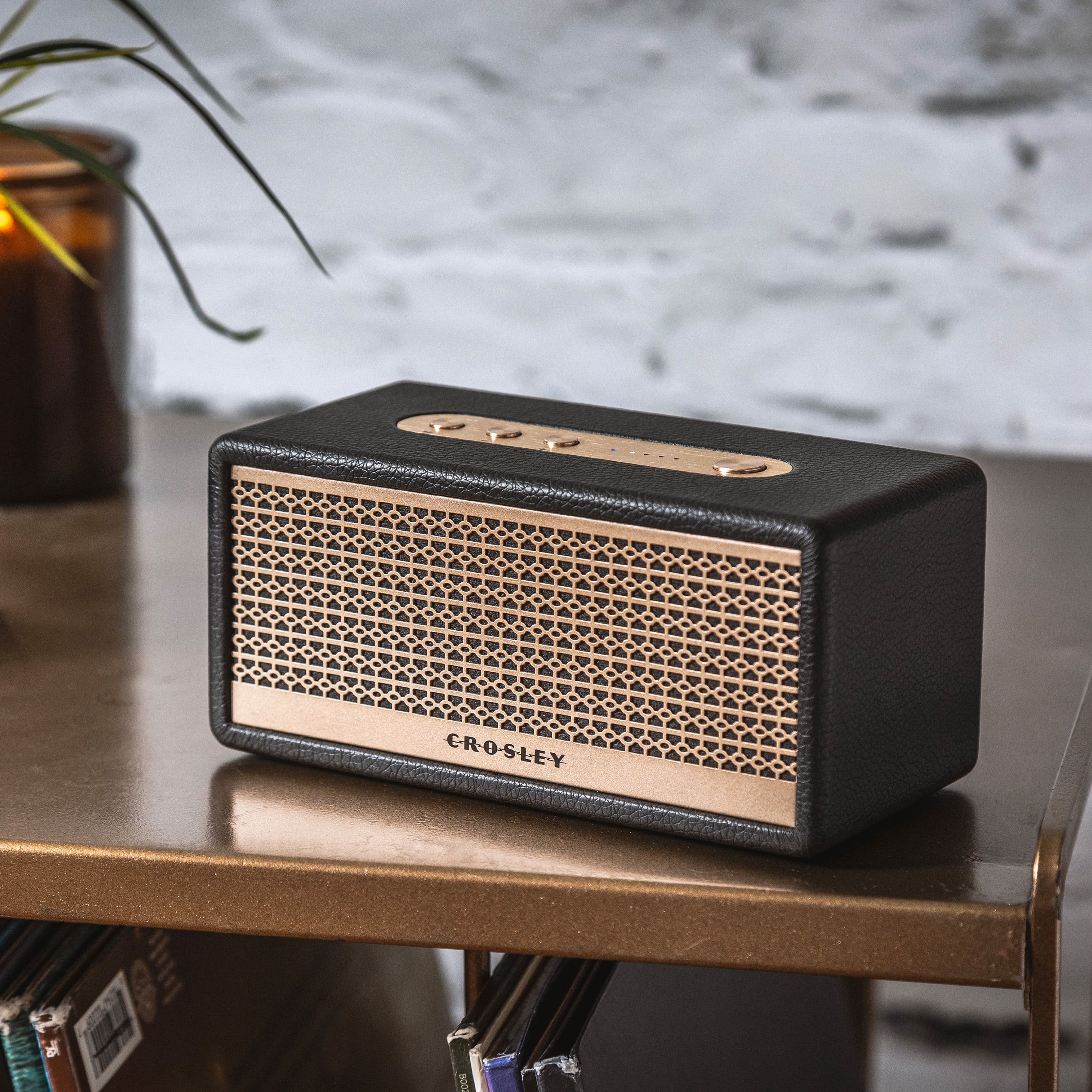 Crosley Montero Small Portable Bluetooth Speaker with Aux Input, Rechargeable Wireless Speakers