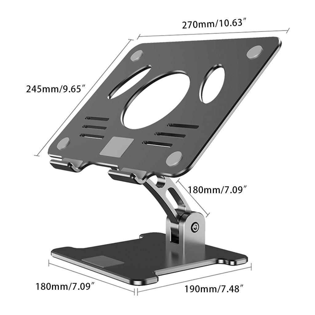 lanema Foldable Anlge Adjustable Laptop Extension Cooling Holder for Home Office Laptop Stand Riser Organizer