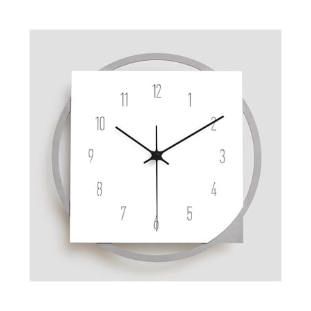 36.5*36.5cm Silent Numerals Farmhouse Wall Clock Battery Operated Shabby Chic Rustic Kitchen Decorative for Living Room Bedroom Office