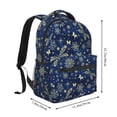 thumbnail image 2 of Easygdp Dark Blue Christmas Mochila Ergonómica Versátil para Laptop - Múltiples Bolsillos, Correas Ajustables, Unisex para Escuela, Viajes y Actividades al Aire Libre-One Size, 2 of 5