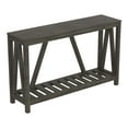 thumbnail image 2 of Entryway Console Sofa Couch Accent Table-52inch Dark Grey with 1 Shelf for Living Room, 2 of 4