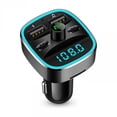 thumbnail image 1 of Transmisor FM Bluetooth Adaptador para Coche Transmisor Bluetooth para Radio de Coche, Kit Manos Libres, 2 Puertos USB, Admite Memorias USB con Tarjeta SD, 1 of 5