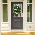 thumbnail image 4 of Unique Bargains Flower Artificial Wreath Front Door Decorations Eucalyptus Wreaths Pink, 4 of 7