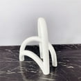 thumbnail image 5 of Modern Minimalist Geometric Art Line Arc Decor Resin Crafts Irregular Shopping Mall Living Room Desktop Ornament-White, 5 of 6