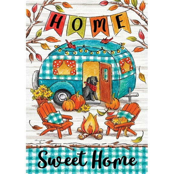 Fall Camper 4959 Decorative Flag