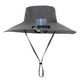 thumbnail image 3 of Sombreros con ventilador de refrigeración, recargables, ajustables, para acampar, viajar y hacer senderismo. gris oscuro, 3 of 9