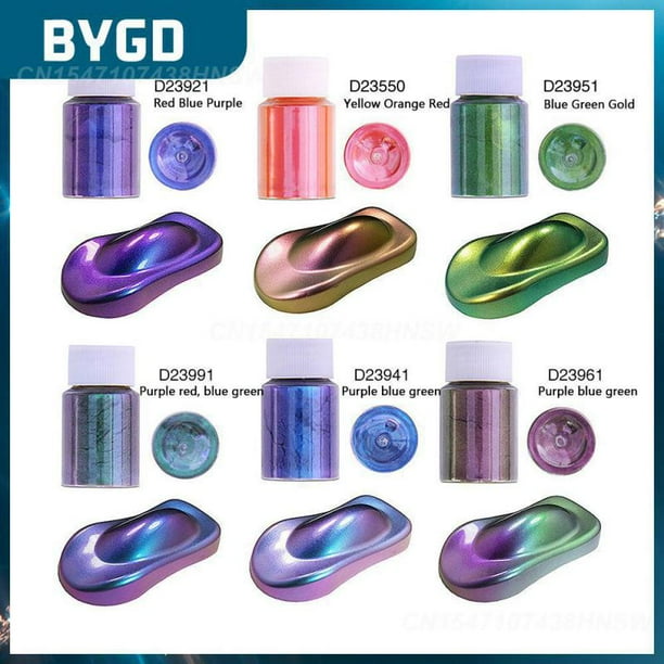 Mica Odorless Automotive Pigments Acid Resistant Car Color Changing Pigments Chameleon Pigment Car Supplies 10g Non Conductive01China He Qiyong unisex