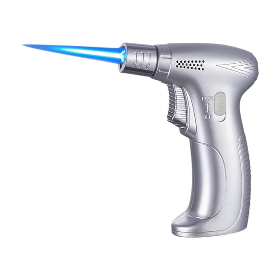 Leodye 1PCS Refillable Butane Cooking Torch Adjustable Flame Design for Dessert Pudding Grilling Baking (Butane Not Included) -4.6*3.4IN