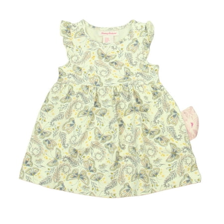 

Pre-owned Tommy Bahama Girls White | Blue Butterfly Dress size: 12 Months