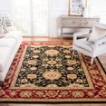 thumbnail image 3 of SAFAVIEH Lyndhurst Victoria Floral Area Rug, Black/Red, 2'3" x 4', 3 of 6
