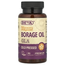 Deva Vegan Borage Oil, GLA, 90 Vegan Caps (500 mg per Capsule)
