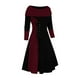thumbnail image 4 of Vestido largo de punto de manga larga para mujer, Vestido de punto con botones, cuello desbocado, línea A, otoño e invierno, nuevo, 4 of 4