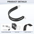 thumbnail image 2 of Uxcell 12 paquetes de abrazaderas de cable 46 mm acero inoxidable 304 goma forma R para tubo, 2 of 7