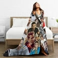 thumbnail image 5 of Ryan Reynolds Poster Throw Blanket Aesthetic Home Decor for Living Room Bedroom Birthday Gifts for Women Men Kids Hug Sleep Blankets Size 60"X50", 5 of 9