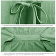 thumbnail image 3 of ANLIQI Women's 100% Cotton Robes Summer Short Sleeve Bathrobe Knee Length Sleepwear with Pockets (Sage Green,XL), 3 of 7