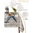 thumbnail image 2 of Texas Star Vintage Table Cloth, Waterproof Tablecloth for Rectangle Tables, Navy Blue Retro Berry Wooden Reusable Washable Fabric Table Cover for Restaurant Kitchen Dining Tables 60"x84", 2 of 9