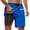 Blue, variant on Kcolen Mens Swim Trunks 7 Inch Solid Board Shorts Stretchy Upf Swimming Trunks Soft Compression Liner Beach Summer Men Swim Brief