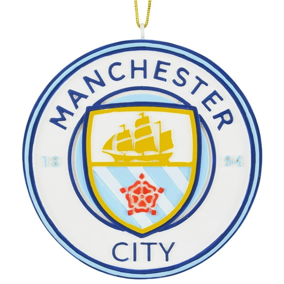 Tree Buddees x Manchester City F.C. Official Football Club Bauble Limited Edition Christmas Ornament - Team Crest