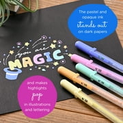 Sakura Gelly Roll Moonlight 10 Pastel & Opaque Gel Pens - Bold Point Ink Pen for Journaling, Art, or Drawing - Assorted Pastel Ink - Bold Line - 10 Pack