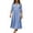*Sky Blue, variant on VBVC Women's Button Down Shirt Dress , Ladies' Long Sleeve Collared Tiered Maxi Dress , Summer Boho Casual Vacation Dress For Women,Green,S-3XL