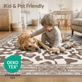 thumbnail image 4 of ODIKA 4'x6' Washable Area Rug Stain Resistant, Low Pile, Easy Care Placemat Showcasing Cow Muted Spotted Motifs Fabric Table Bathroom for Dorm Room, Small Living, 4 of 7