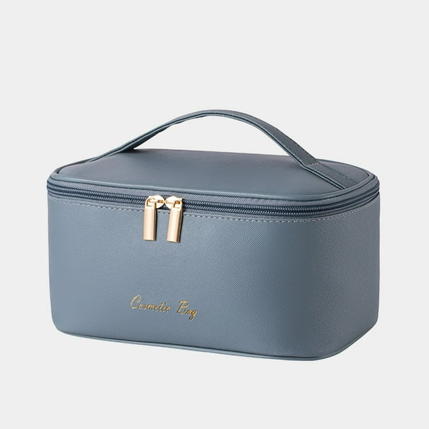 Makeup bag blue deals