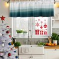 thumbnail image 6 of 2 Pack Valances for Windows, Blue Beach Gradient Window Valances for Living Room/Bedroom/Bathroom, Boho Sea Waves Ombre Abstract Light Filtering Kitchen Curtain Valance Window Treatment 42"W x12" L, 6 of 9