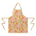 thumbnail image 2 of Pioneer Flower Floral Print Pattern Apron for Women and Men, Cotton Linen Waterproof with Pockets, Adjustable, 33x27 Inch for Kitchen, Gardening, BBQ, Salon, 2 of 6