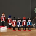 thumbnail image 1 of Figuras de Cascanueces de 13cm, 6 uds., figuras de decoración decorativa, adorno de muñeca, de Cascanueces para estantes, regalos para el perfecl Figurita de Cascanueces, 1 of 8