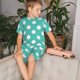 thumbnail image 4 of Balery Teal Turquoise And White Polka Dot Conjunto de Pijama Infantil de Manga Corta con Estampado – Ropa de Dormir de Algodón Suave-Medium, 4 of 6
