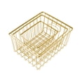thumbnail image 6 of happimess BSK3001D-6SET Camden Vintage Industrial Handmade Wire Metal Nesting Storage Baskets, Gold (Set of 6), 6 of 6
