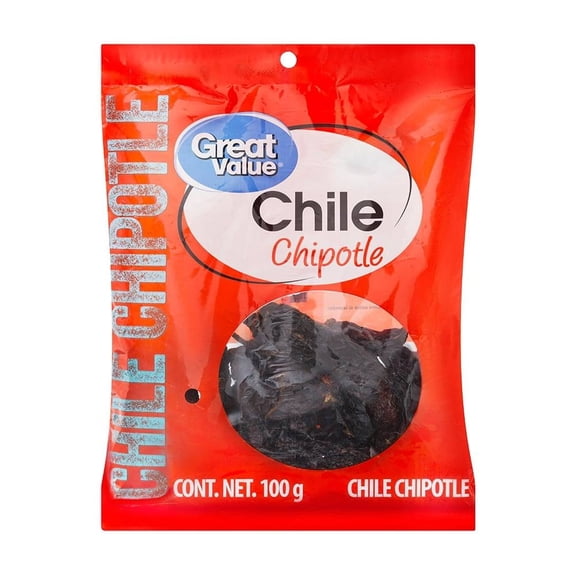Chile chipotle seco  Great Value 100 g
